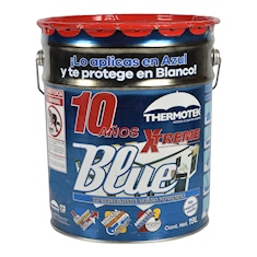 IMPERMEABILIZANTE ACRÍLICO FOTOSENSIBLE BLUE XTREME 10 AÑOS AZUL/BLANCO 19 L