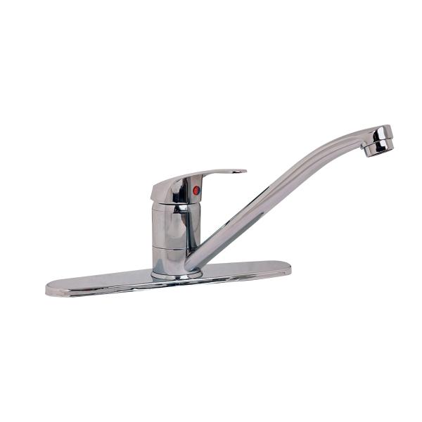 LLAVE MEZCLADORA MONOMANDO PARA FREGADERO AL PISO RUGO