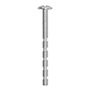 4 TORNILLOS SEGMENTADO S 2 PULGADAS PLATA