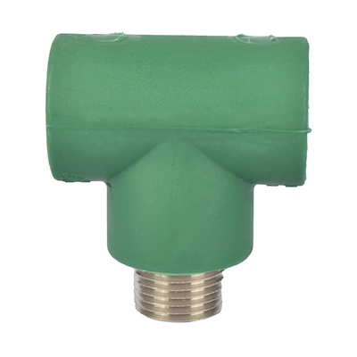TEE PP-R 25/32 X 1/2" MACHO