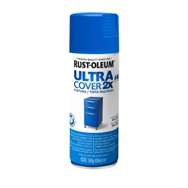 PINTURA EN AEROSOL AZUL BRILLANTE PARA METAL MADERA PLASTICO SECADO RAPIDO 340 G