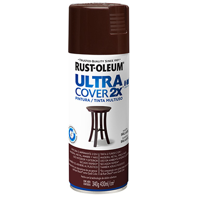 PINTURA EN AEROSOL CAFE BRILLANTE MULTISUPERFICIE SECADO RAPIDO 340 G