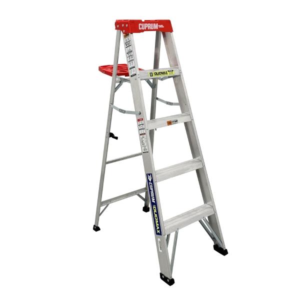 ESCALERA DE TIJERA ALUMINIO "2 EN 1" DUOMAX, 5 PIES TIPO III, 150KG