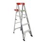 ESCALERA DE TIJERA ALUMINIO "2 EN 1" DUOMAX, 5 PIES TIPO III, 150KG