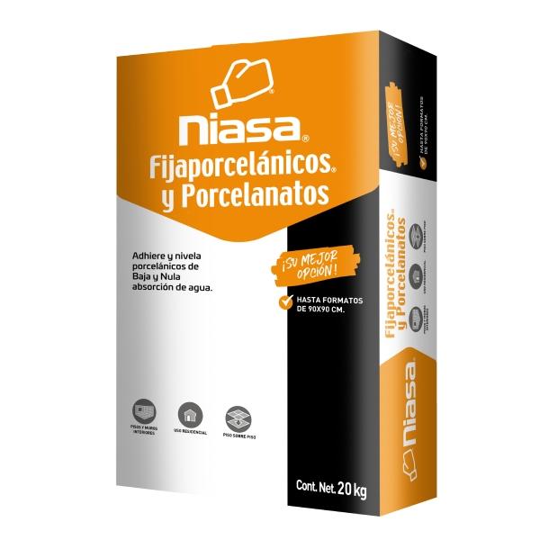 ADHESIVO PARA PISO PORCELANATO USO INTERIOR BLANCO 20 KG ALTA ADHERENCIA