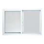 VENTANA CORREDIZA DE ALUMINIO 60 X 40CM IZQUIERDA A DERECHA BLANCA