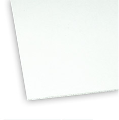 PANEL DE FIBRA DE VIDRIO 2.3MM PARA RECUBRIMIENTO DURABLE BLANCO LISO