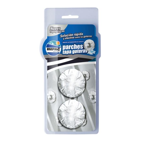 PARCHES TAPA GOTERAS PARA TECHOS DE LAMINA Y TUBERIAS 12 PIEZAS
