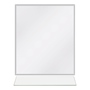 ESPEJO PARA BAÑO CON REPISA RECTANGULAR SIN MARCO 60 X 45 CM FÁCIL INSTALACIÓN