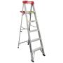 ESCALERA DE TIJERA ALUMINIO "2 EN 1" DUOMAX, 6 PIES TIPO III, 150KG