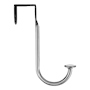 PERCHERO DE SOBREPUERTA 15 CM PLATA