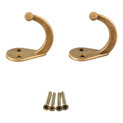 PERCHERO SENCILLO 4.5 CM DORADO 2 PIEZAS