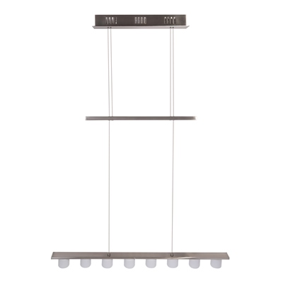 LÁMPARA COLGANTE LED 110 X 72 CM PLATA NÍQUEL