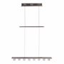 LÁMPARA COLGANTE LED 110 X 72 CM PLATA NÍQUEL