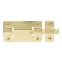 PASADOR BARRA PLANA VEKER 100MM LATON BRILLANTE