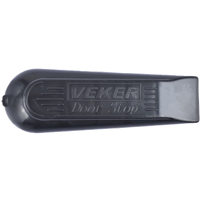 TOPE TIPO CUÑA PARA PUERTA 2 X 4 X 12 CM NEGRO