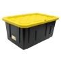 CAJA ORGANIZADORA USO RUDO 102 L PLÁSTICO TAPA NEGRA CON JALADERAS
