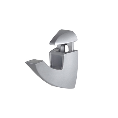 MÉNSULA PARA REPISA TIPO SCOOP DE 6.5 CM 20 KG DE CARGA 2 PIEZAS METAL PLATEADO