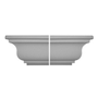 MOLDURA ESQUINA CORNISA COLONIAL IZQUIERDA 20 X 14.7 CM GRIS