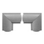 MOLDURA ESQUINA MARCO TOSCANO 9 X 3.9 X 15 CM GRIS 2 PIEZAS