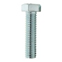 50 TORNILLOS CABEZA HEXAGONAL 1/2 X 2 PULGADAS PLATA