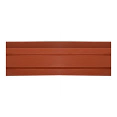 MOLDURA MARQUESINA ROJA EN METAL DE 18.5 X 305 CM