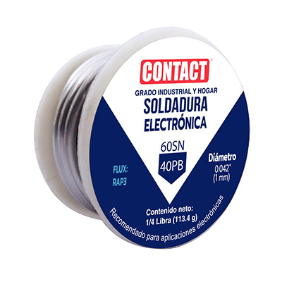 SOLDADURA CONTACT ELECTRÓNICA DE 113.4 GRS 1/4 LB