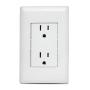 CONTACTO DÚPLEX CON PLACA DE PARED INCLUIDA BLANCO