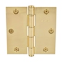 BISAGRA CABEZA PLANA 8.89 X 8.89 CM DORADO 2 PIEZAS