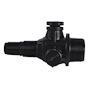 MULTICONECTOR UNIVERSAL REFORZADO PARA TINACO DE 1 Y 1/2" CON TUERCA UNION DE POLIPROPILENO NEGRO