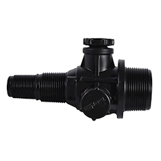 MULTICONECTOR UNIVERSAL REFORZADO PARA TINACO DE 1 Y 1/2" CON TUERCA UNION DE POLIPROPILENO NEGRO