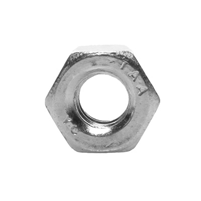 TUERCAS HEXAGONALES DE 1/4 DE PULGADA PLATA CON 100 PIEZAS