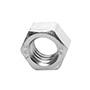 TUERCAS HEXAGONALES DE 3/8 DE PULGADA PLATA CON 100 PIEZAS