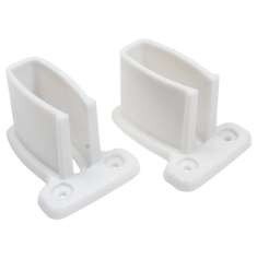 SOPORTE PARA PARED LATERAL BLANCO DE 7.3 X 5.5 X 4.3 CM 2 PIEZAS
