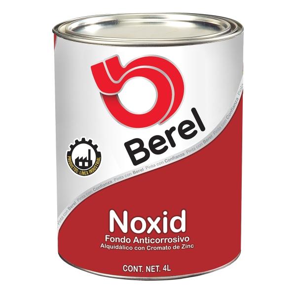 Fondo Anticorrosivo Berel Noxid Alquidálico Interior/Exterior 4L Color Rojo Oxido