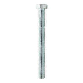 25 TORNILLOS CABEZA HEXAGONAL 1/2 X 6 PULGADAS PLATA
