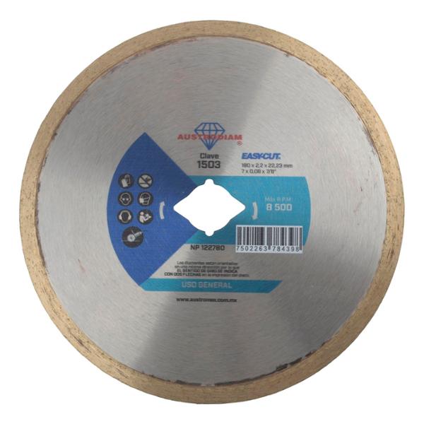DISCO DIAMANTADO PARA LOSETA ESMERILADORA 7"