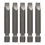 JUEGO DE PUNTAS PLANAS 1/4" X 2" PARA DESARMADOR 5 PIEZAS