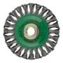 CEPILLO CIRCULAR DE ALAMBRE TRENZADO METAL PARA MINI ESMERILADORA 4"