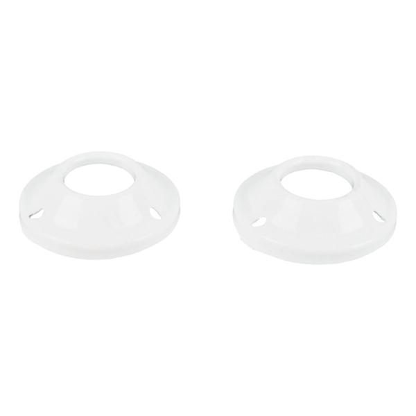 JUEGO DE BRIDAS DE LÁMINA REDONDAS 1 PULGADA BLANCO