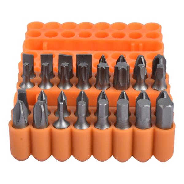 JUEGO DE PUNTAS PARA DESTORNILLADOR ACERO TRUPER 33 PIEZAS