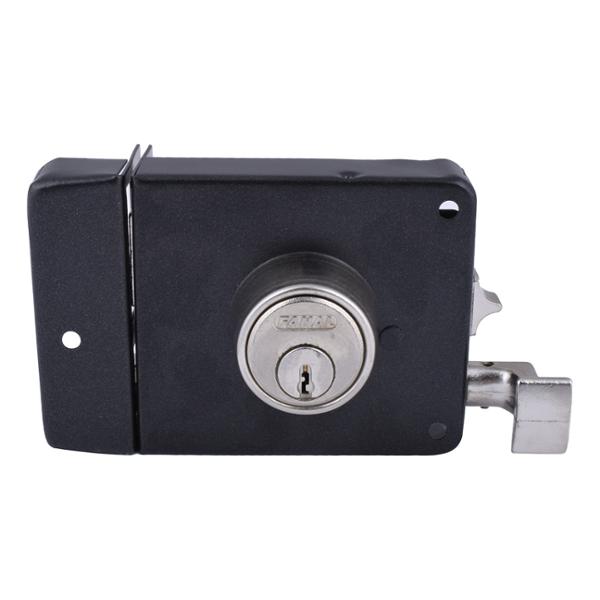 CERRADURA DE SOBREPONER TRADICIONAL IZQUIERDA MATE METAL