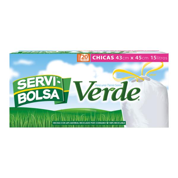 BOLSAS PARA BASURA OXO BIODEGRADABLES DE 15 L VERDE 20 PIEZAS 15L