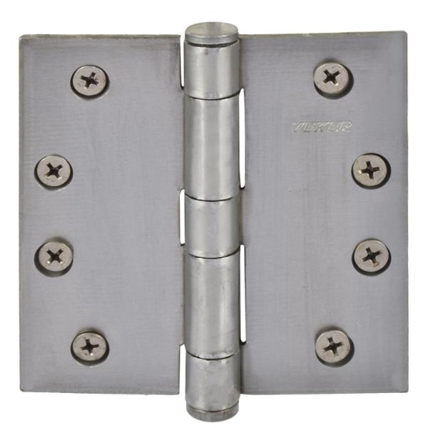 BISAGRA DE CABEZA PLANA 10.16 X 10.16 CM PLATA 2 PIEZAS