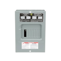 CENTRO DE CARGA QO DE 6 ESPACIOS 100 A MONOFÁSICA NEMA 1 DE SOBREPONER ZAPATAS QO612L100S