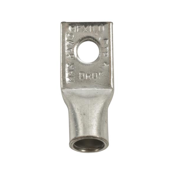 TERMINAL PARA CABLES ELÉCTRICOS DE COBRE ESTAÑADO PONCHABLE 12 A 8 AWG PLATA 4 PIEZAS