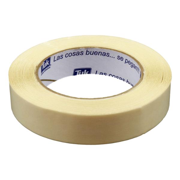 CINTA DOBLE CARA BEIGE 24 MM X 50 M POLIESTER