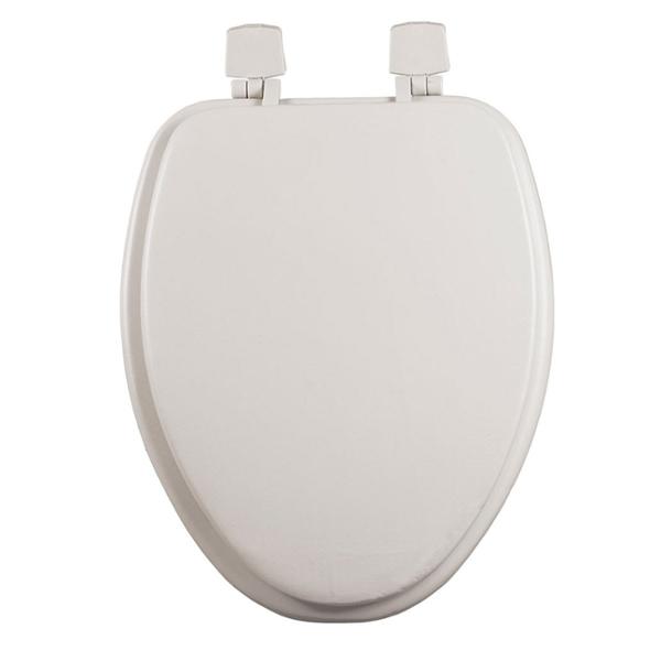 ASIENTO PARA BAÑO ALARGADO ACOJINADO HUESO BISAGRAS AJUSTABLES