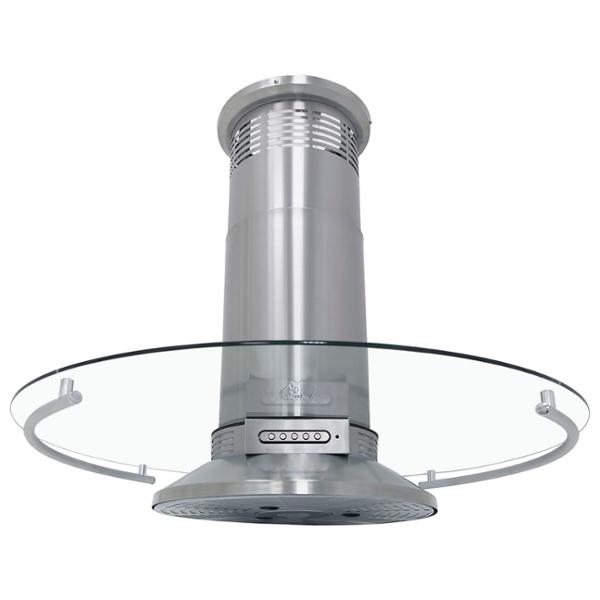 CAMPANA DE COCINA DE ISLA IRIS 90 CM ACERO INOX CON ILUMINACIÓN LED