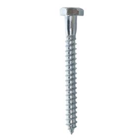 100 TORNILLOS HEXAGONAL 1/4 X 2 1/2 PULGADAS PLATA